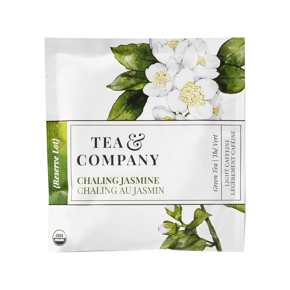 Té verde chino orgánico perfumado con flores de jazmín.