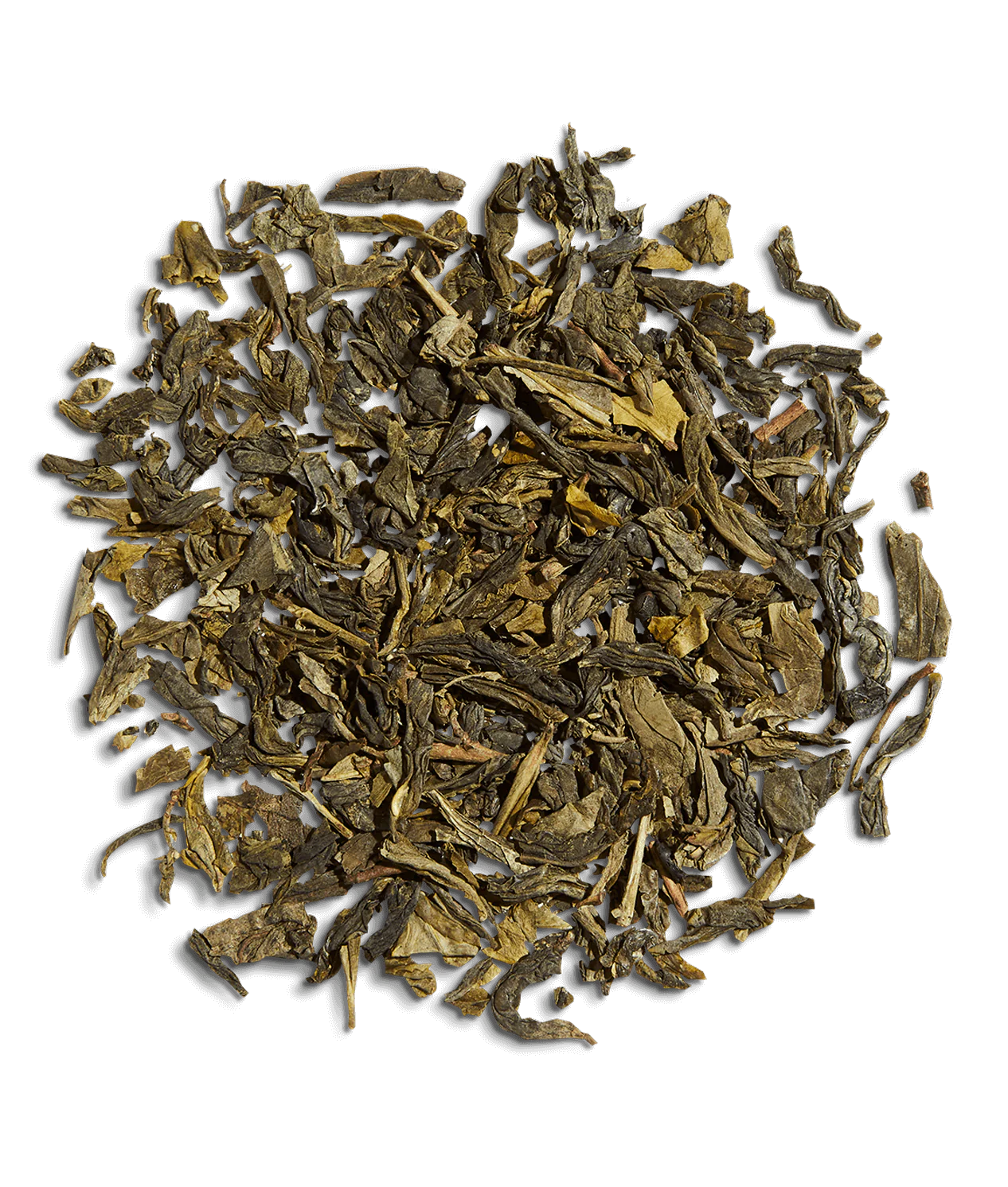 Vista de hojas sueltas de Three Rivers Green Organic